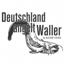 Aufkleber - Deutschland Angelt Waller - schwarz / klein